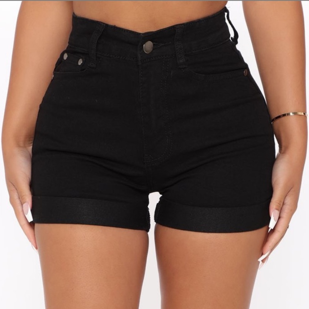 Carter Denim Shorts - Size: 3/4 BLACK